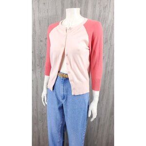 GAP Vintage Pink Cardigan Sweater Small
